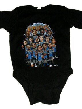 New York Knicks 2026 Champions Team Baby One Piece Bodysuit sz. 6 Months New